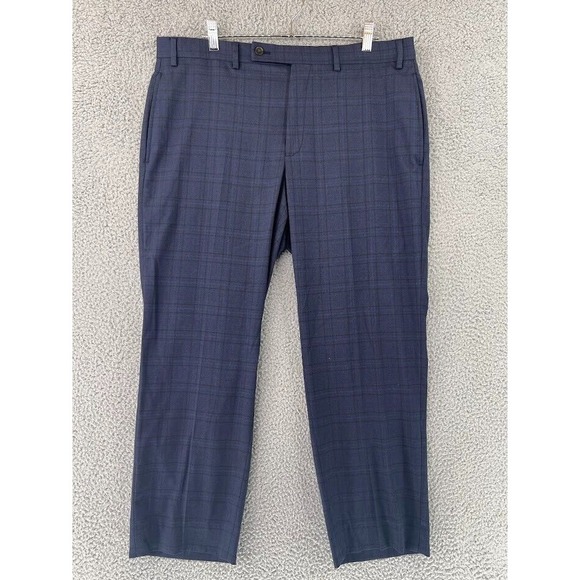 Lauren Ralph Lauren Other - LAUREN RALPH LAUREN Dress Pants Mens 36x27 Plaid‎ Stretch Flat Front Tapered Leg